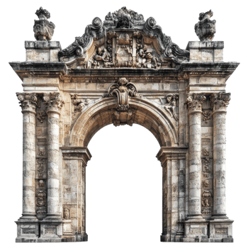 Toledo Gate in Madrid A Historic Monument and Architectural Marvel on transparent background png
