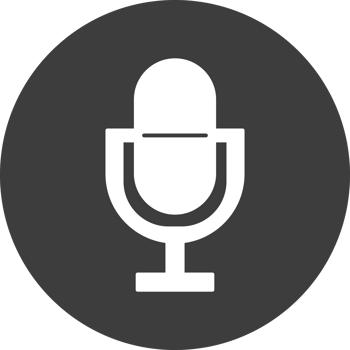 microphone computer icon in black circle png
