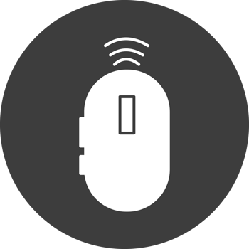 mouse wireless icon in black circle png