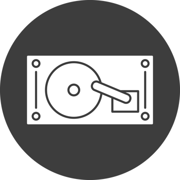 harddisk icon in black circle png