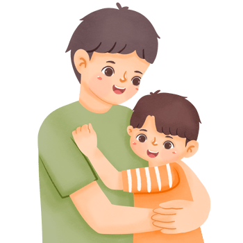 Father and son clipart png