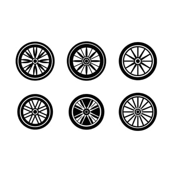 Green Wheel Icon - Eco-Friendly Graphic Design for Environmental Themes vector