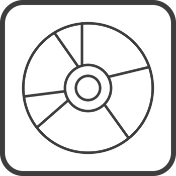 cd icon in line black square frames, line icon png