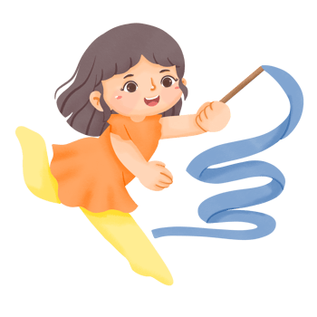 A girl is holding a blue ribbon in her hand png