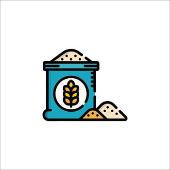 Grain icon illustration vector