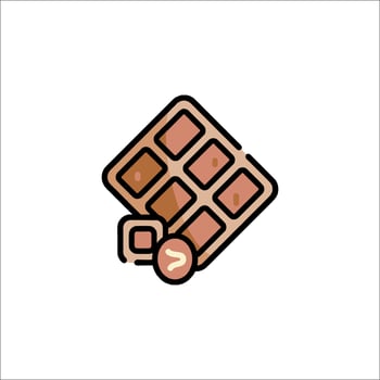 Chocolate bar icon vector