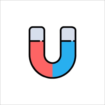 Magnet icon illustration vector
