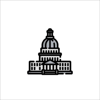 The capitol building in washington, dc vector