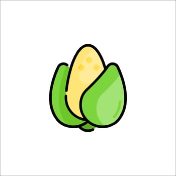 Corn plant icon illustration vector