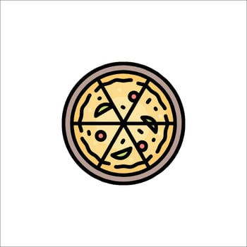 Pizza icon illustration vector