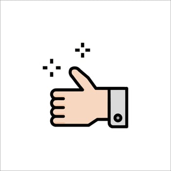 Thumbs up icon illustration vector