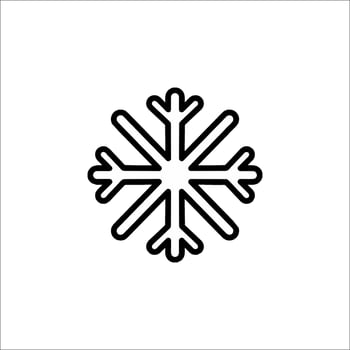 Snowflake icon illustration vector