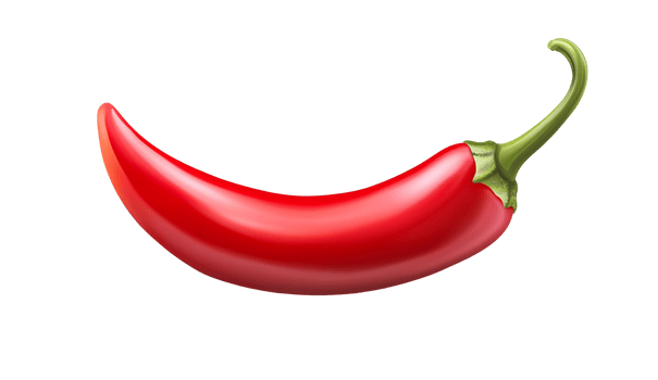 Spicy Red Pepper with Glossy Surface png