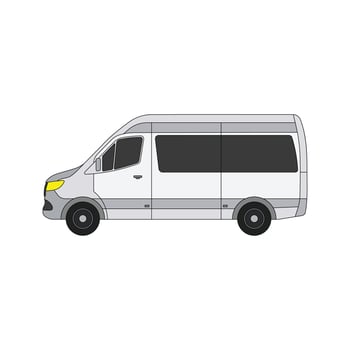 kids drawing illustration van cartoon isolated vector