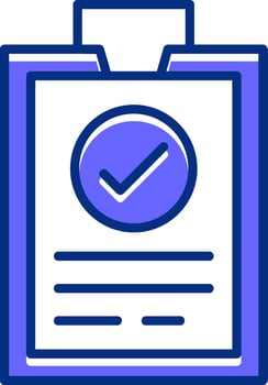 Survey Filled Slip Style Icon vector