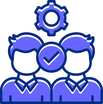 Partnership Filled Slip Style Icon vector