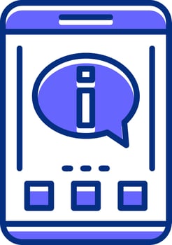Information Filled Slip Style Icon vector