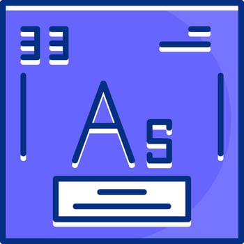 Arsenic Filled Slip Style Icon vector