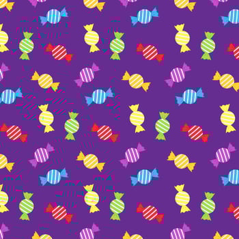 Halloween candy pattern. Happy Halloween background. Background with sweets. vector