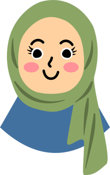 Hijab girl avatar png