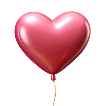 valentines day heart shape balloon png