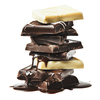 Chocolate Layers with Dark Milk and White Chocolate Drizzle png