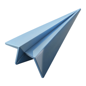 3D Render Paper Airplane Icon png