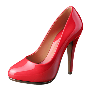 Red High Heel Shoe 3D Render png