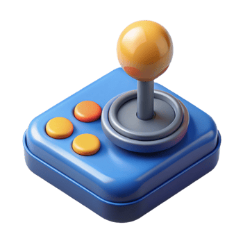 3D Render Joystick Illustration png