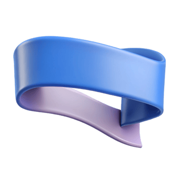 Abstract 3D Blue Purple Ribbon Illustration png