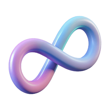 3D Render of Infinity Symbol Abstract Background png