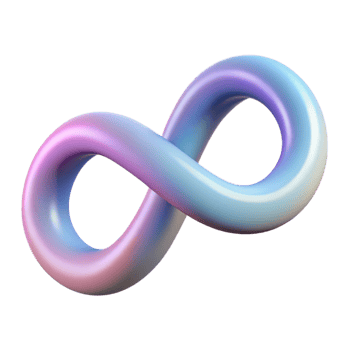 3D Infinity Symbol Illustration png