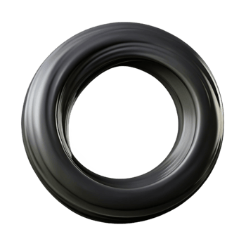 Abstract 3D Swirling Black Ring Background png