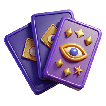 Mystic 3D Cards Illustration png