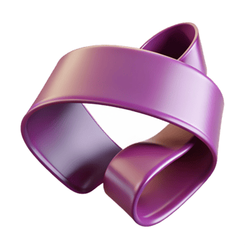 Purple 3D Abstract Twisted Shape Background png