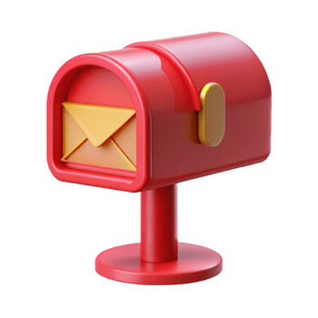 Red Mailbox 3D Illustration png