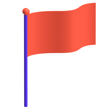Red Flag 3D Icon png