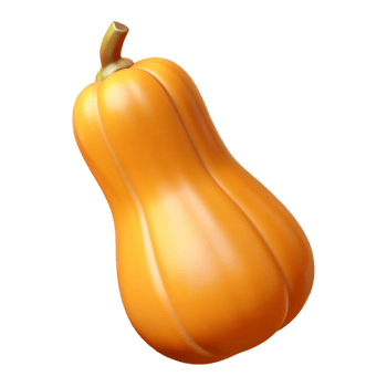3D Render Butternut Squash png