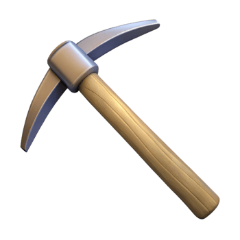 3D Model Pickaxe Illustration png