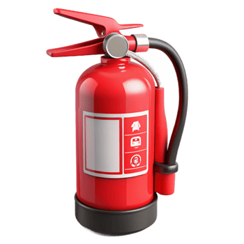 Red Fire Extinguisher 3D Model png