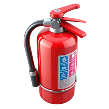 Red Fire Extinguisher 3D Render png