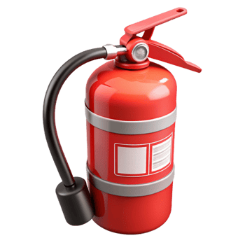 3D Model Red Fire Extinguisher png