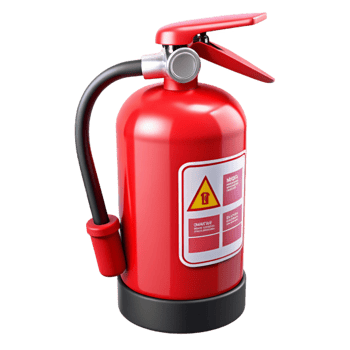 Red Fire Extinguisher 3D Model png