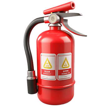 Red Fire Extinguisher 3D Render png