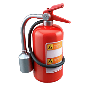 Red Fire Extinguisher 3D Illustration png