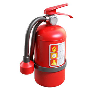 3D Model Red Fire Extinguisher png