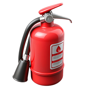 3D Red Fire Extinguisher Illustration png