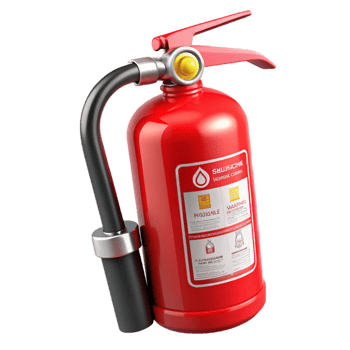 Red Fire Extinguisher 3D Model png