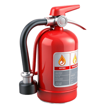 3D Model Red Fire Extinguisher Illustration png