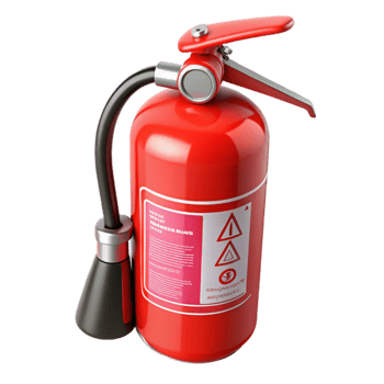 Red Fire Extinguisher 3D Render png